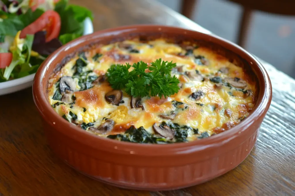 Cottage cheese egg bake keto
